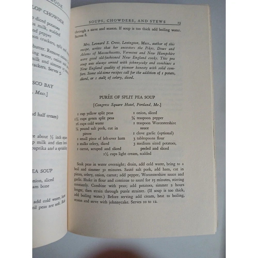 1939 HC The New England Yankee Cookbook by Imogene Wolcott  Recipes